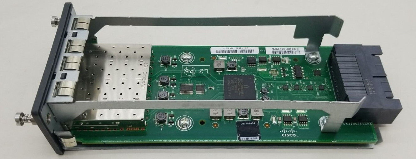 Cisco C3KX-NM-10G 10GB SFP Network Expansion Module W/ two Cisco SFP-10G-SR-S