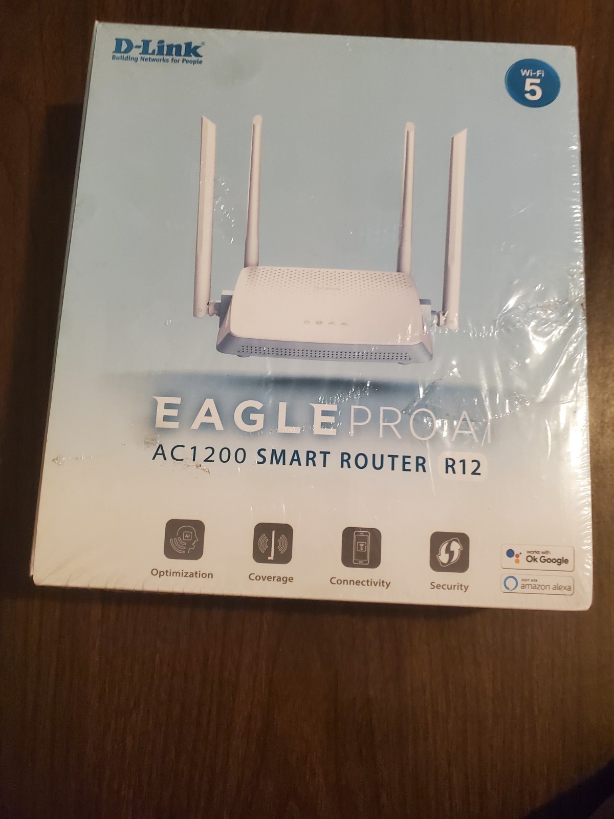 Brand New - D-Link R12, Eagle Pro Ai Smart WiFi Internet Router (AC1200) 