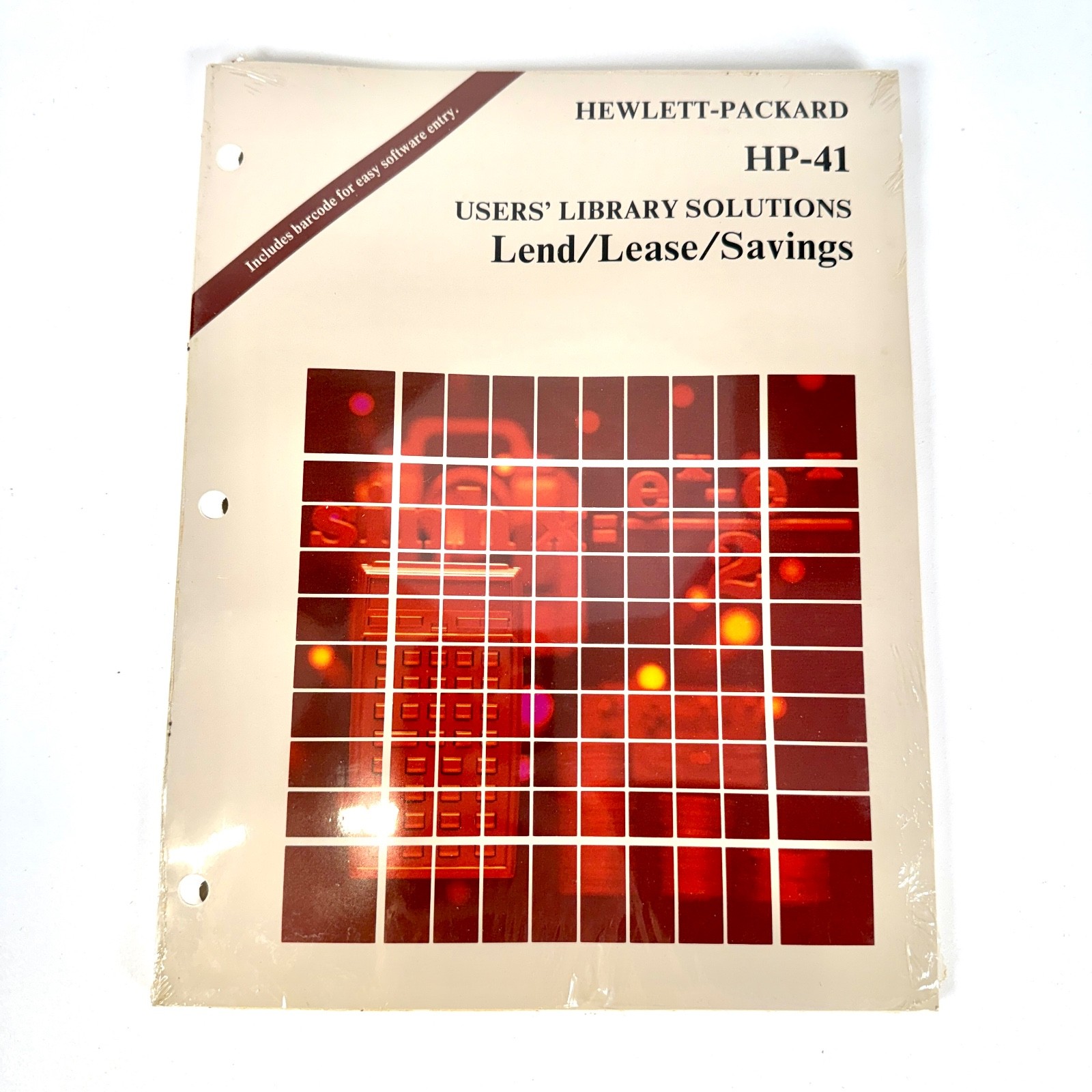 HP-41  User’s Library Solutions Lend Lease Savings 00041-90086 1980 New Sealed