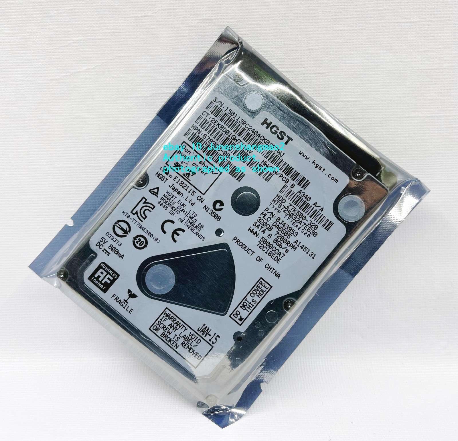 HGST  320GB 7200RPM HTS725032A7E630 SATA 2.5-inch notebook hard drive