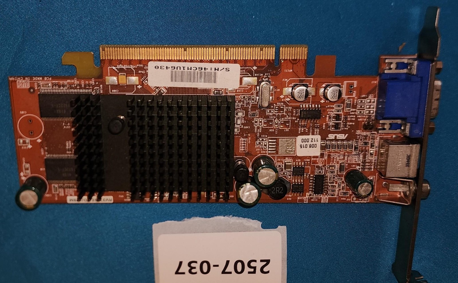 HP 5187-6145 ASUS ATi RV370SE VGA COMP Out S-Vid-Out PCI-e 128MB Graphics Card