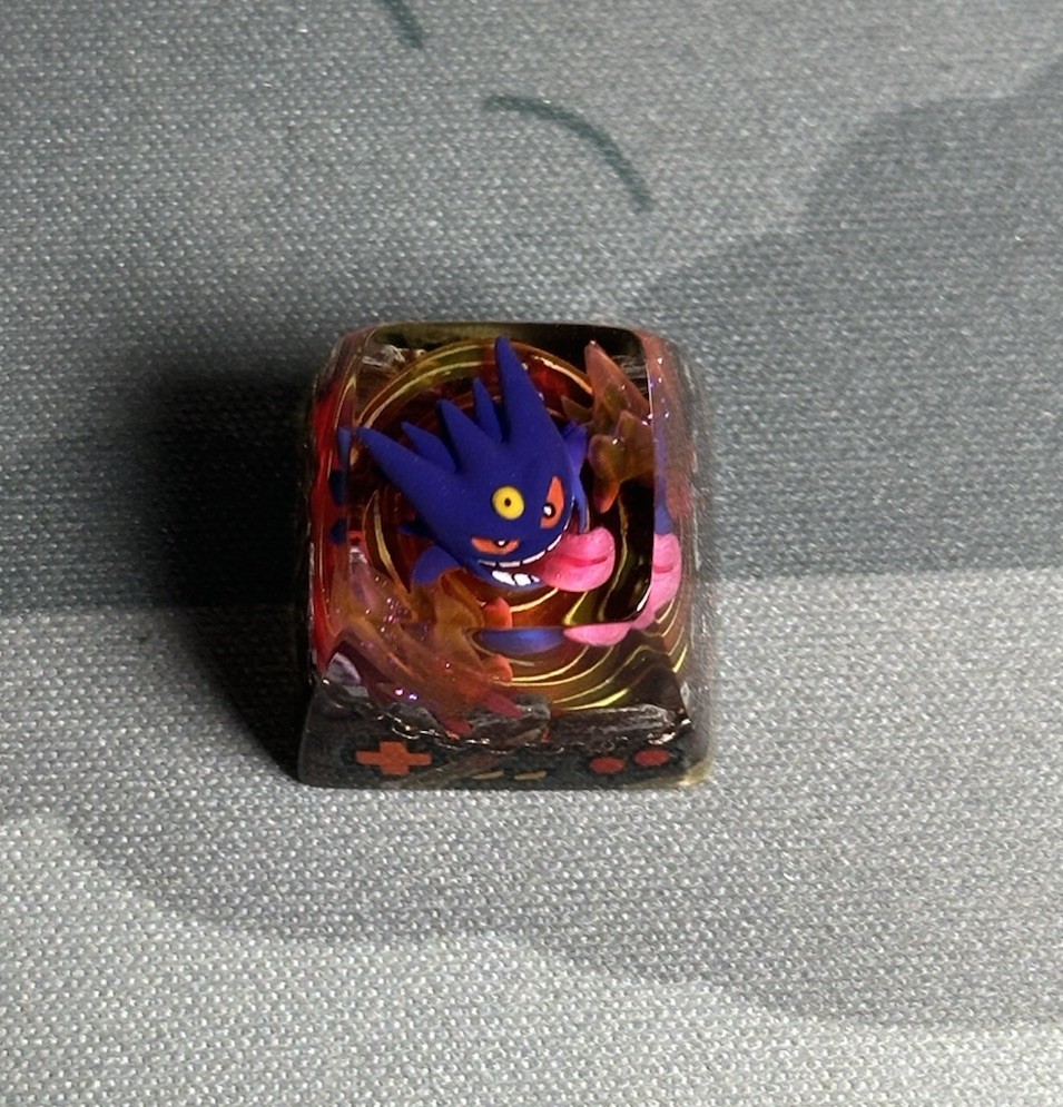S-Craft Mega Gengar Artisan Pokemon Keycap Handmade