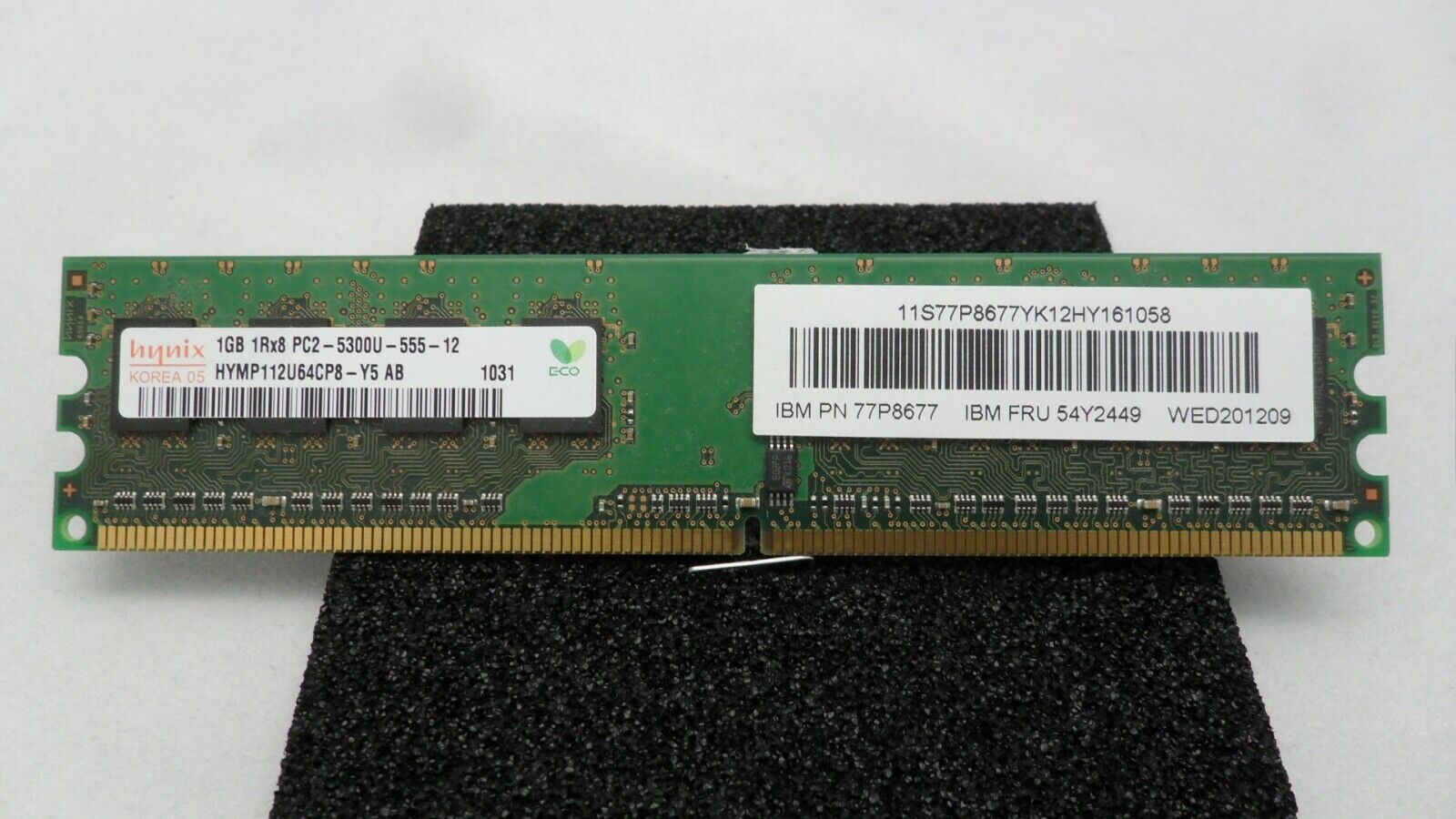 IBM MEMORY 1GB DDR2  77P8677 00L3011