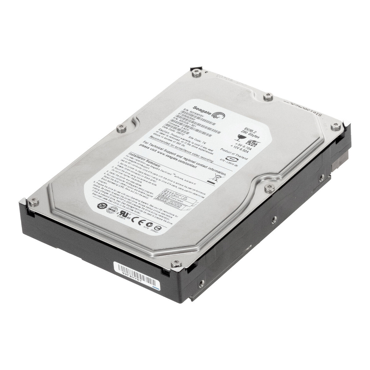 HARD DRIVE SEAGATE SV35.2 ST3250820AV 250GB 7200RPM 8MB ATA 3.5'' inch