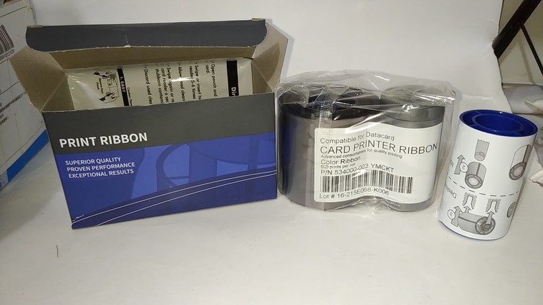 1PC Datacard 534000-003 Color Ribbon YMCKT 500 Images SP SD Series