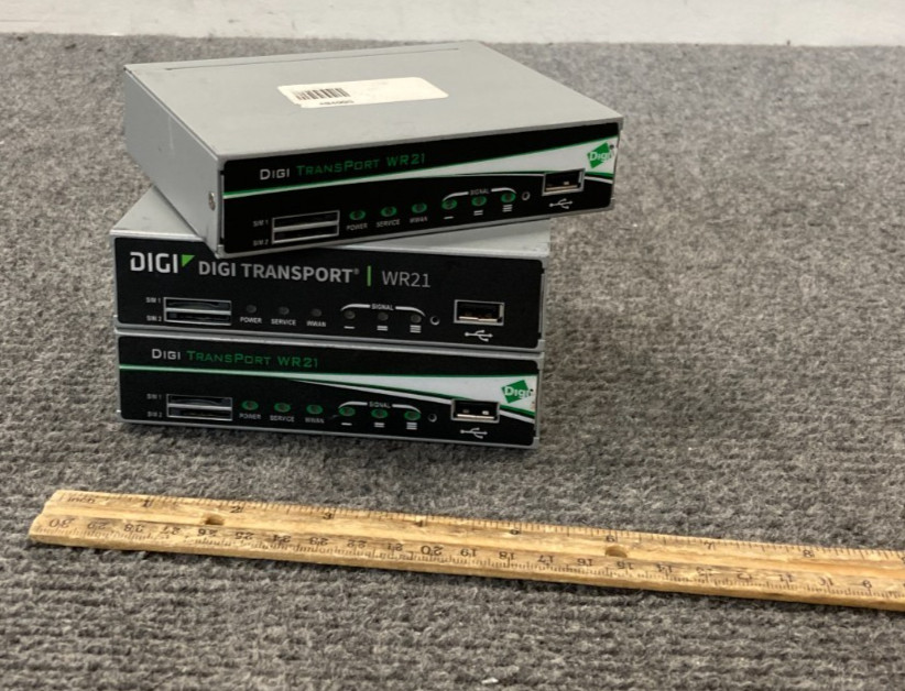 Lot of 3 Digi TransPort WR21 Cellular Router LTE To WiFi (Units Only)