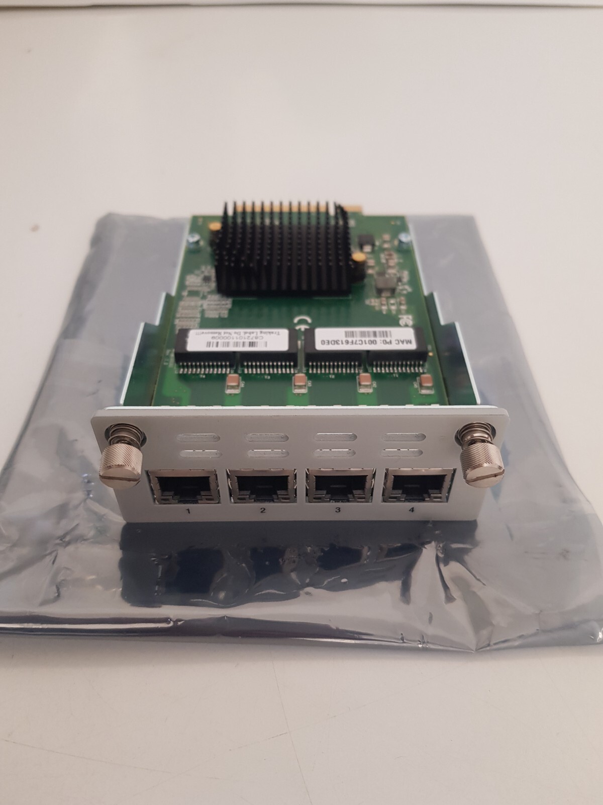 Check Point 4 Port RJ45 Gigabit Ethernet Network Add In Module CPAC-4-1C-L V:1.3