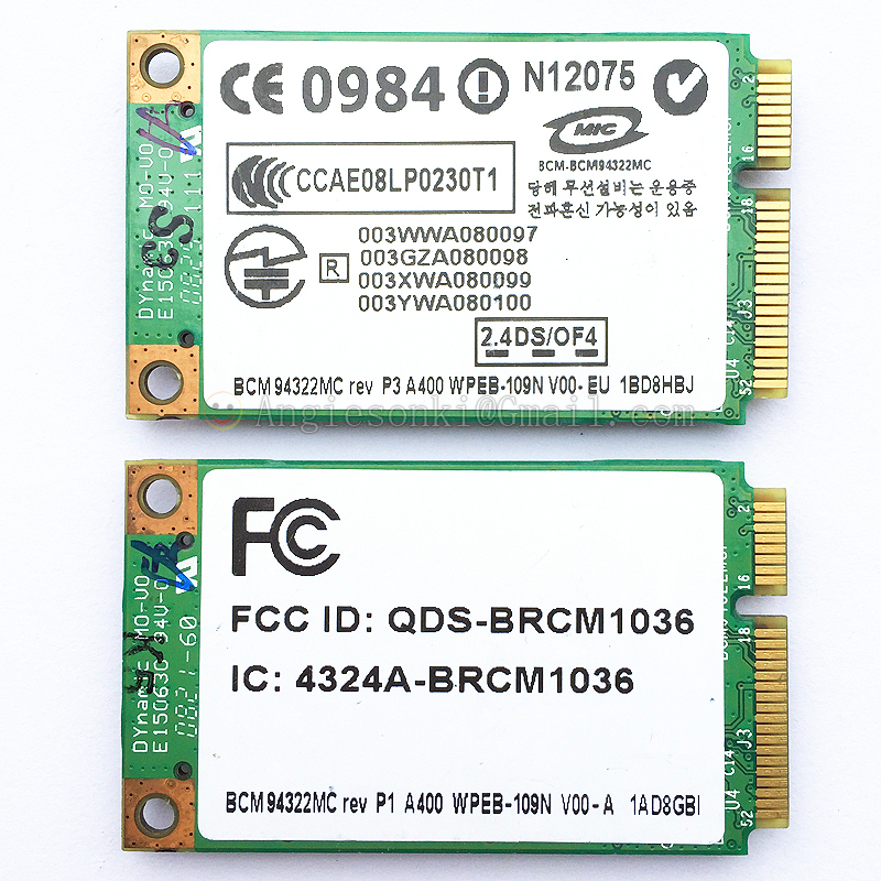 Broadcom BCM94322MC for Apple Mac Book Pro Extreme Wireless N WIFI Airport Card
