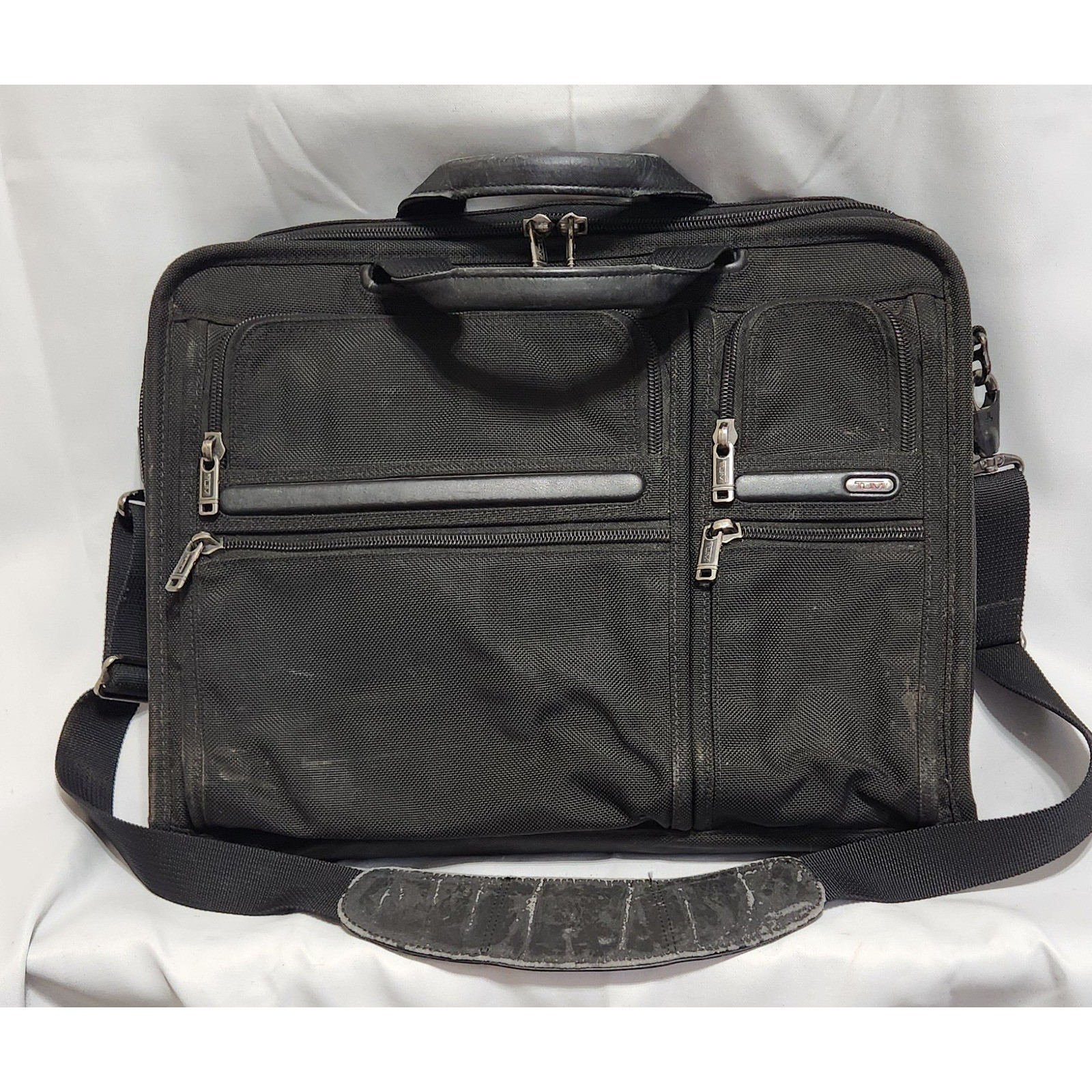Tumi 26114D4 Gen 4 Compact Large Screen Computer Brief Black Ballistic Nylon Bag