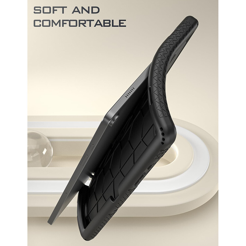 Poetic TurtleSkin Heavy Duty Case for Galaxy Tab A9 Plus Silicone Cover Black