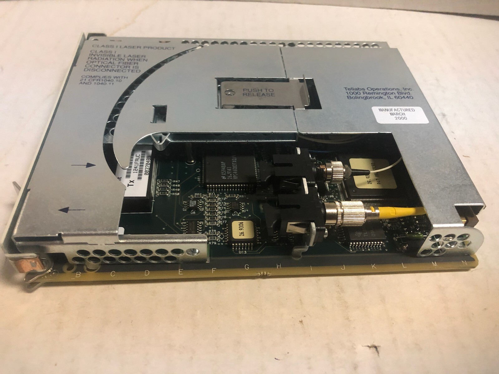TELLABS 81.5542A-SC, SNC1W0E8AA, OC3 OPT PT SH RCH