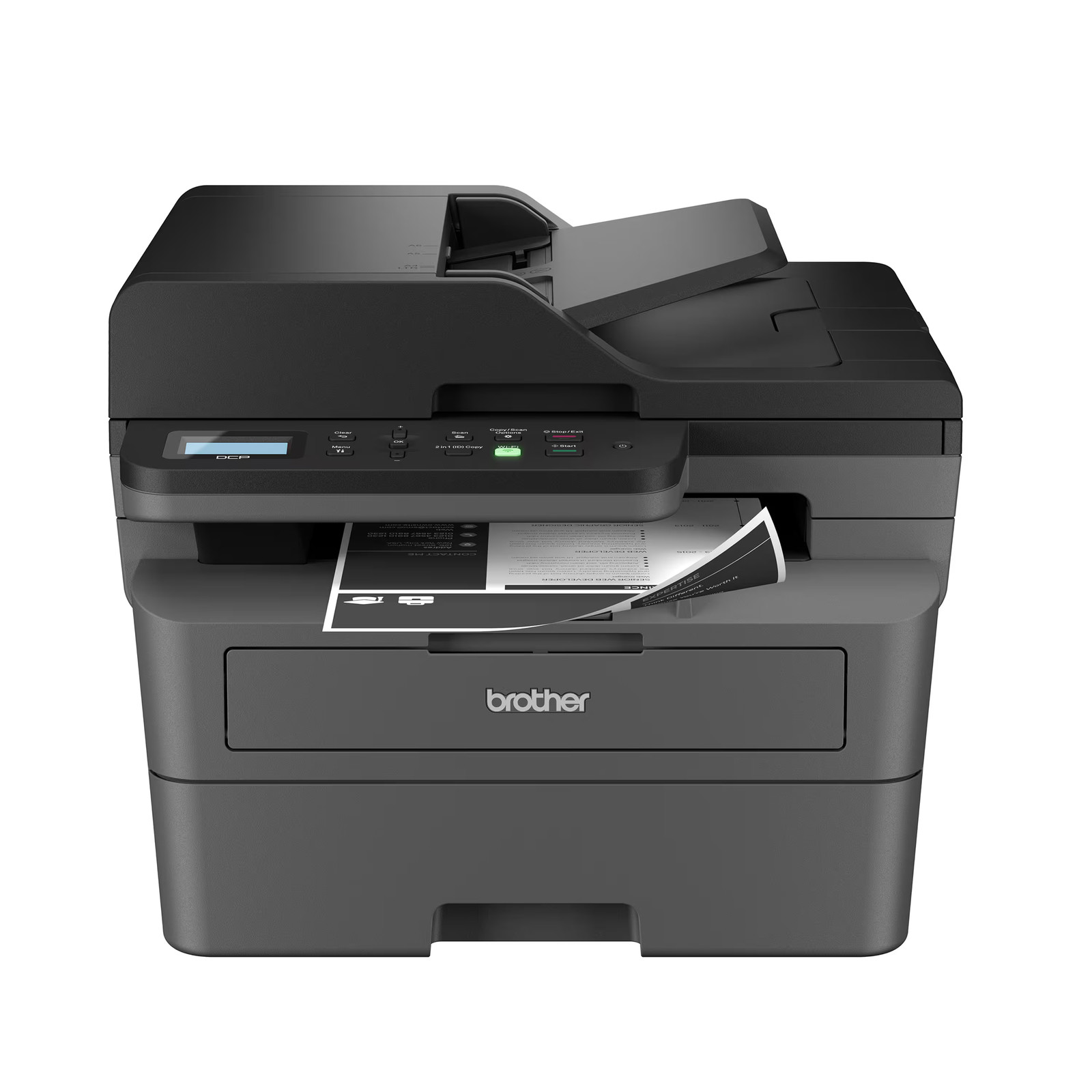 Brother - DCP-L2640DW Wireless Black-and-White Refresh Subscription Eligible ...