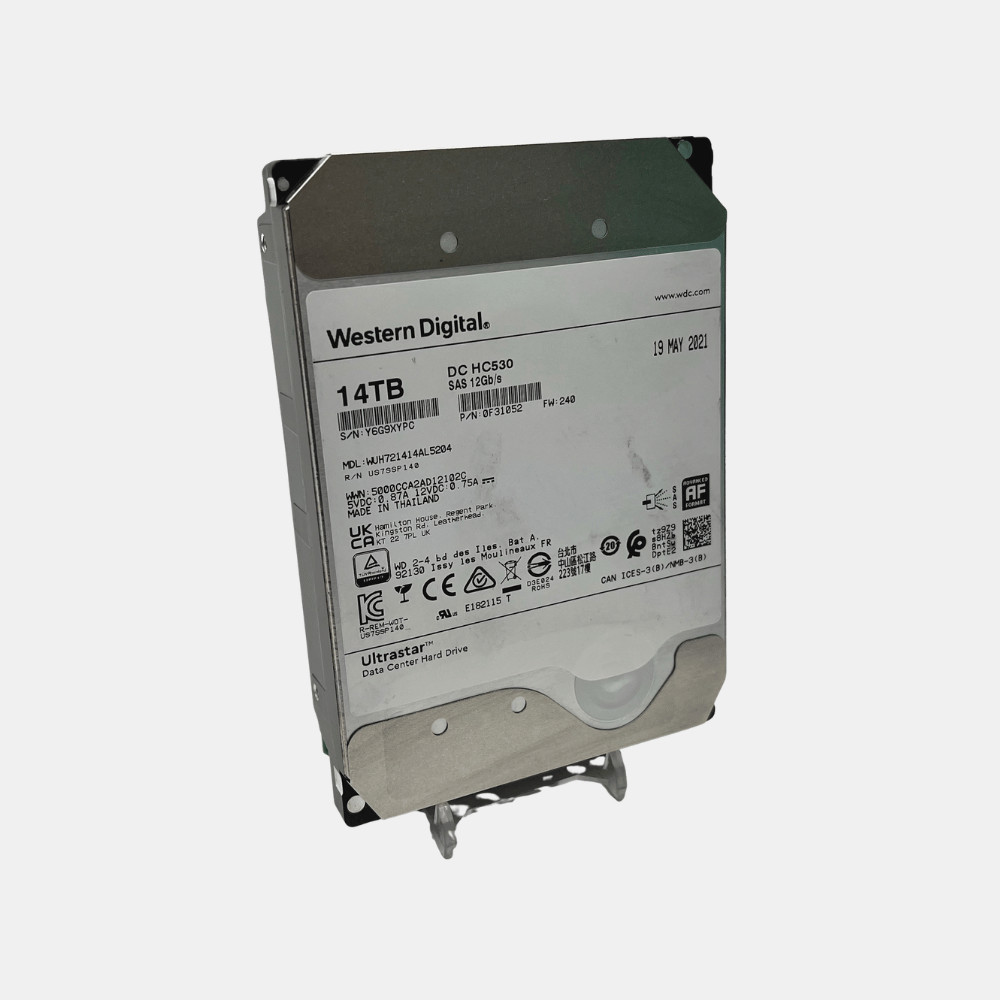 Western Digital Ultrastar 14TB SAS 7.2K 3.5" HDD WUH721414AL5204