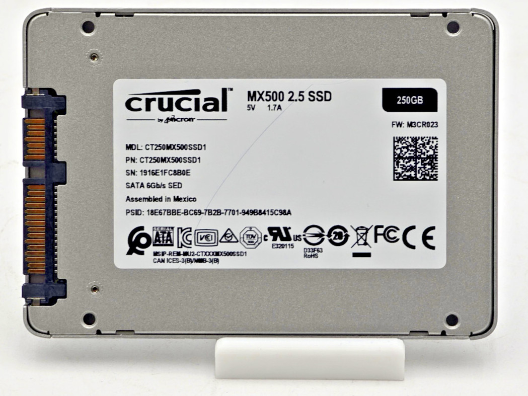 LOT OF 3 - Crucial MX500 CT250MX500SSD1 250 GB SATA III 2.5 in Solid State Drive