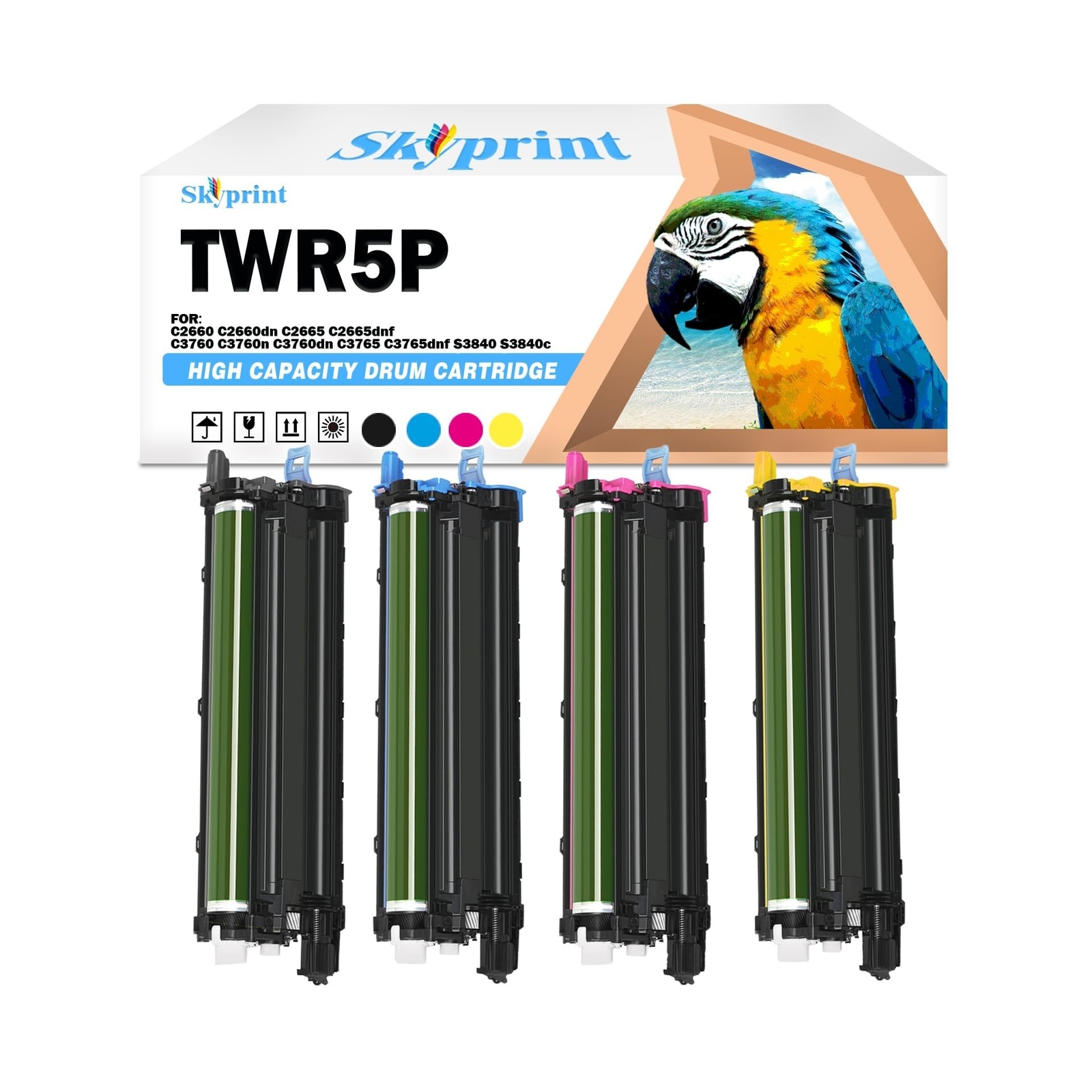 C2660 S3840 Drum Cartridge Compatible with Dell TWR5P 593-BBEJ Replacement fo...