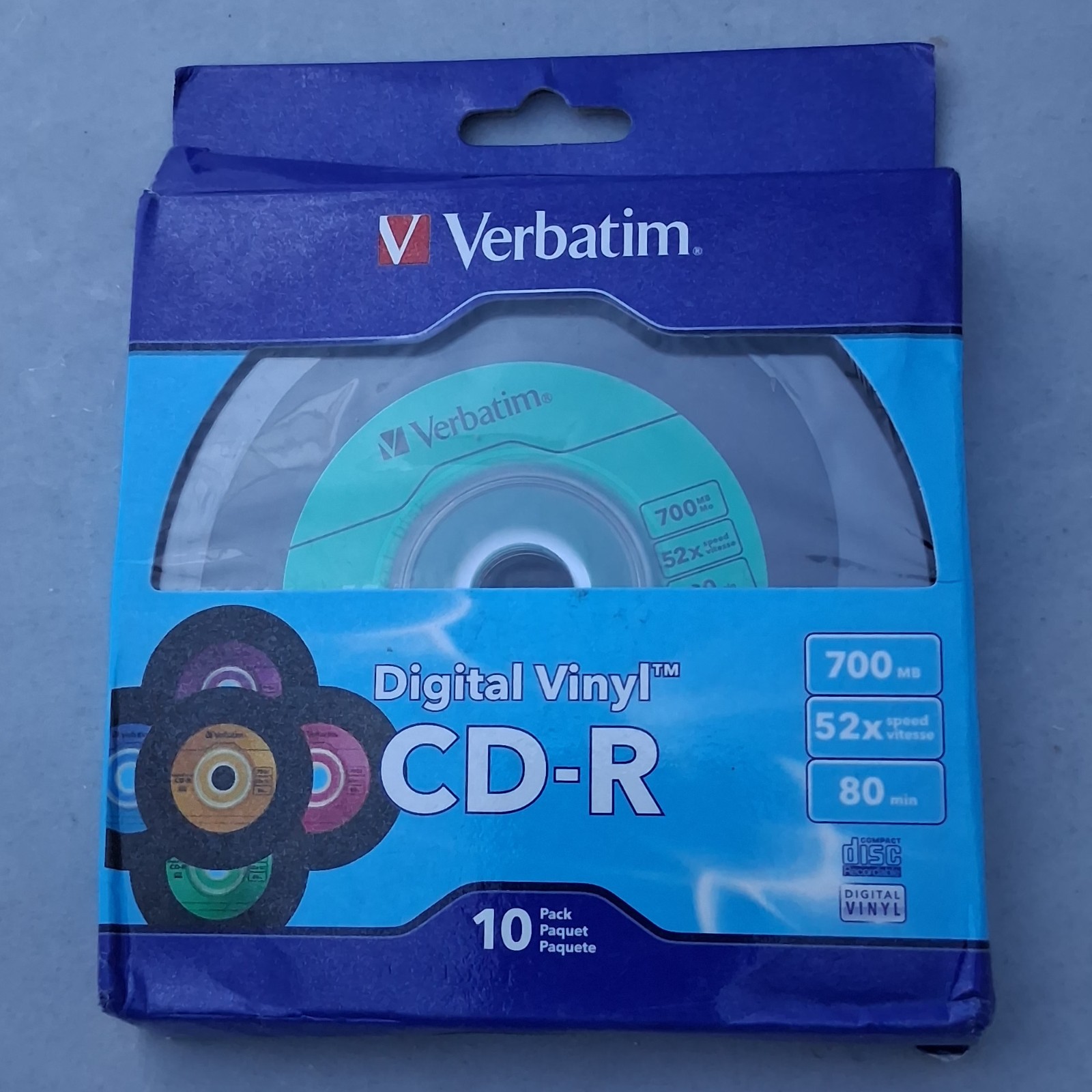 VERBATIM 10 Pack Retro Digital Vinyl CD-R 700MB / 52x / 80 min [023942979357]