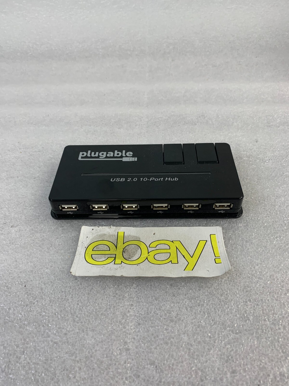 Plugable 2.0 10 Port USB Hub Black UNIT ONLY 