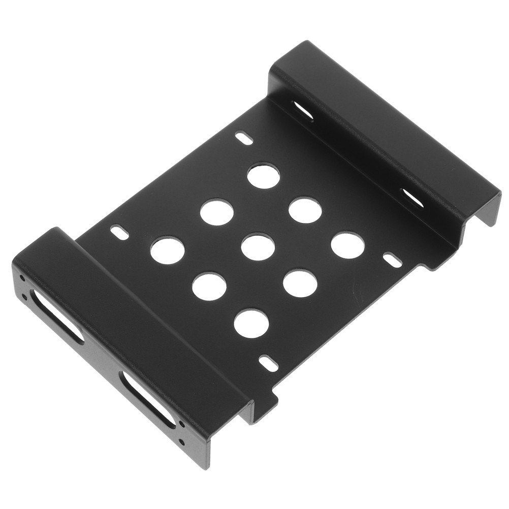 Black Aluminum Alloy Front Bay Adapter 3.5 Inch to 5.25 Inch Hard Drive
