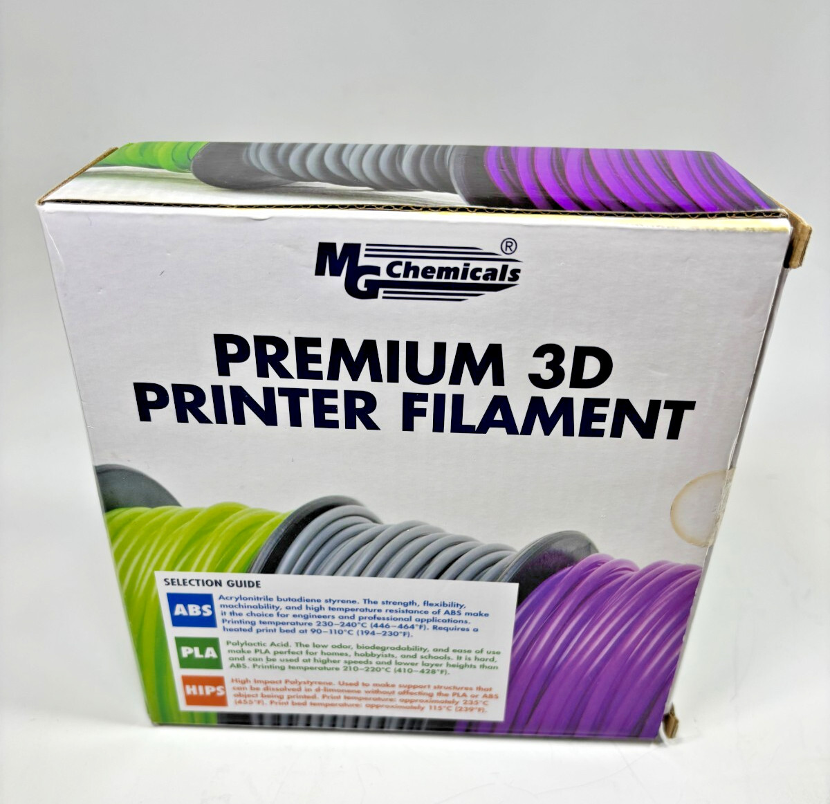MG Chemicals Silver 1.75mm 3D Printer Premium Filament-VS.1 New in Sealed Box