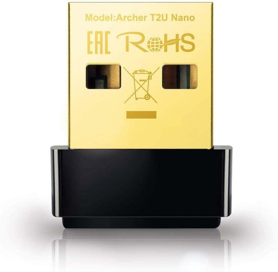 Compact Nano AC600 Dual Band USB WiFi Adapter - 600Mbps for Home & Travel