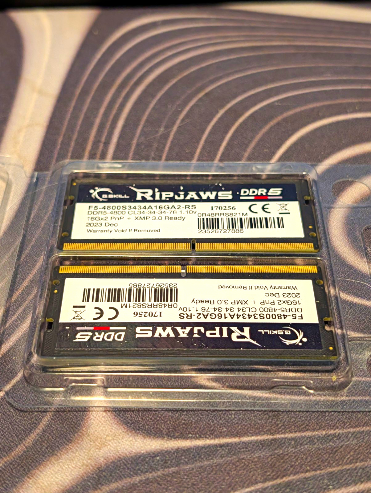 G.SKILL Ripjaws 32GB (2x16GB) DDR5-4800 CL34 SO-DIMM 262-Pin XMP 3.0