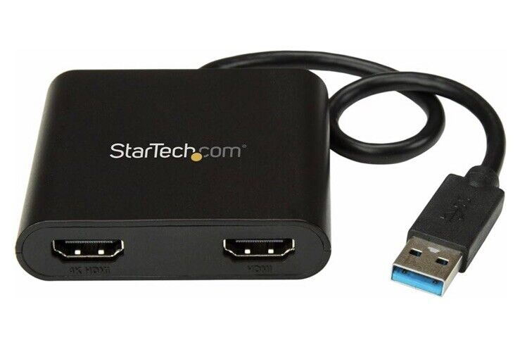 StarTech.com USB 3.0 to Dual HDMI Adapter - 4K & 1080p - External Card USB32HD2