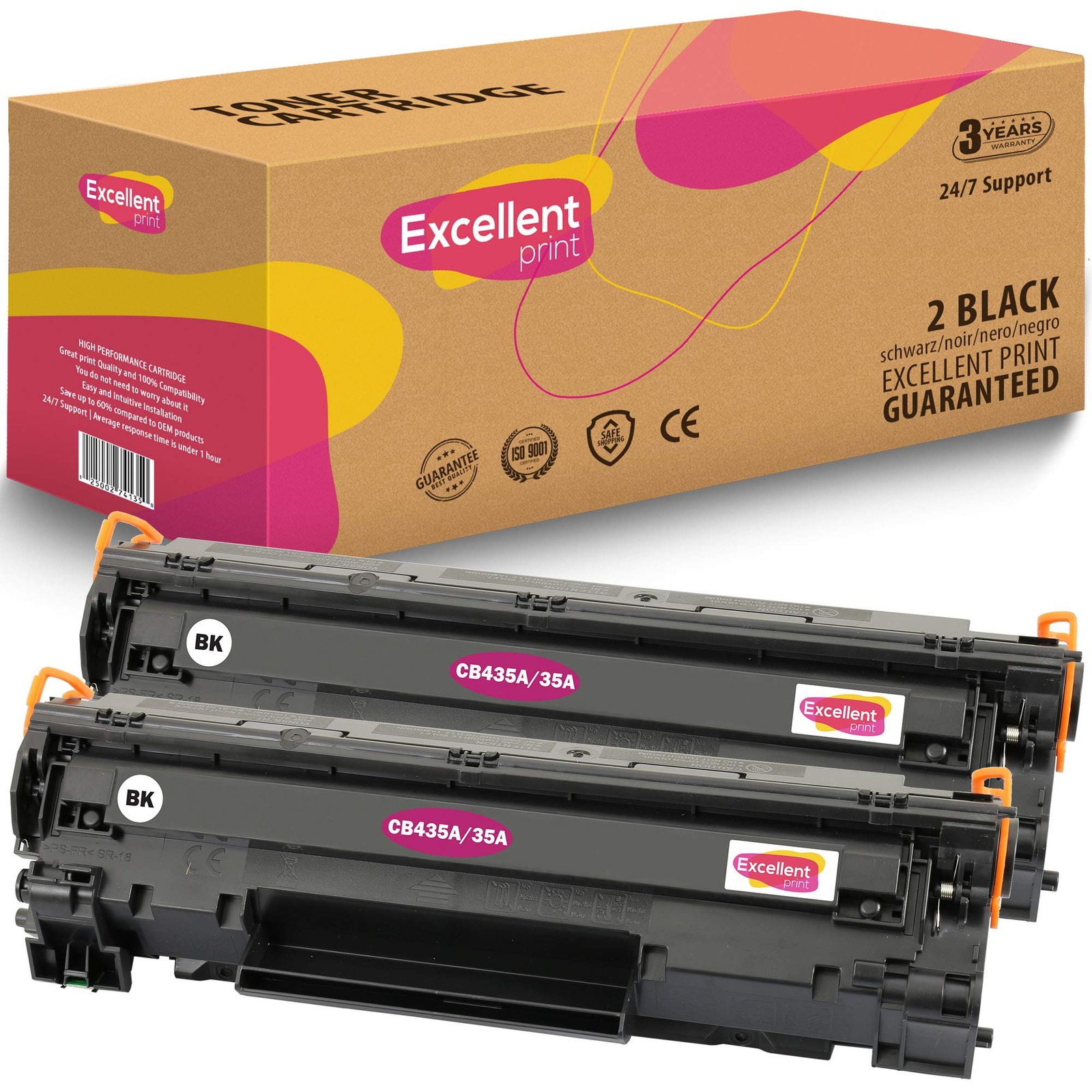 CB435A 35A Compatible Toner Cartridge for HP LaserJet P1005 P1006 P1007 Canon
