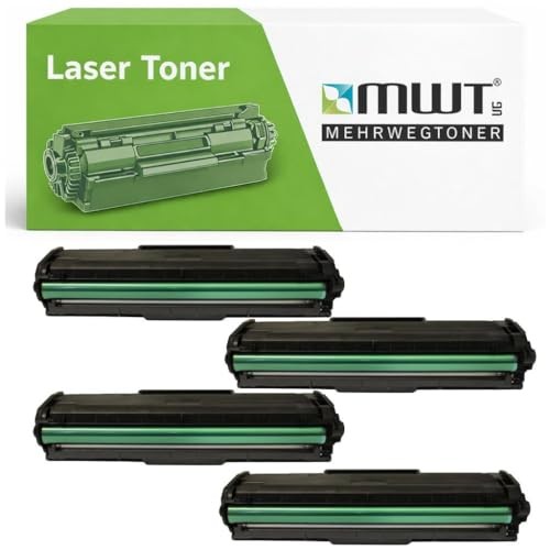 Eurotone 4x Tonerkassette Compatible for Samsung Mlt101s +Mltd101s Black PLUS15