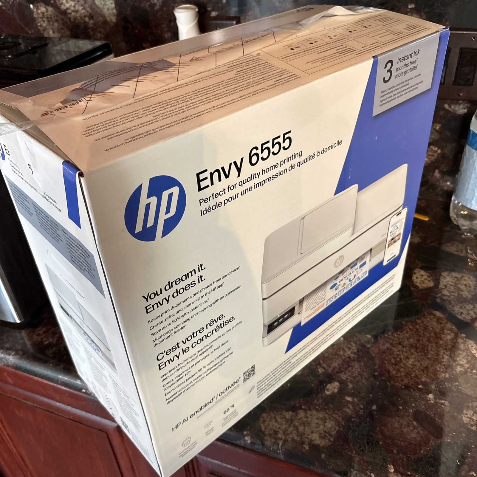 HP Envy 6555 All-In-One Color Inkjet Printer w/ Scanner Copier