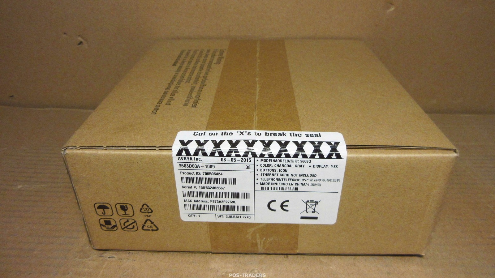 Avaya 9608G IP VOIP Business Desk Phone LCD Display Charcoal Gray NEW NEW IN BOX