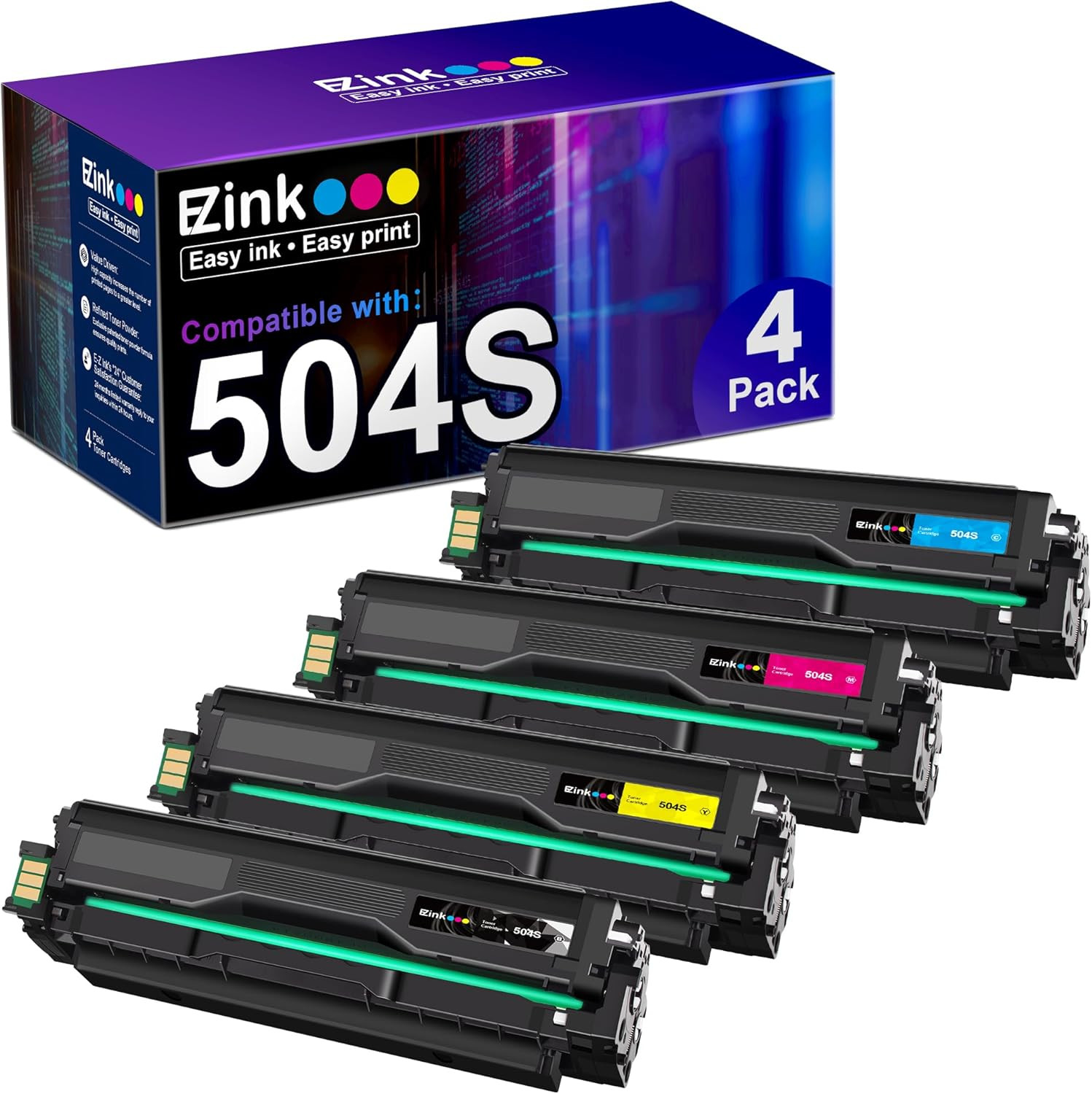 Compatible Toner Cartridge Replacement for Samsung 504 504S CLT-K504S CLT-504S C