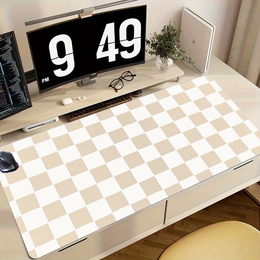 1pc 2D Oversized Gaming Mouse Pad with Edge Design, Washable And Durable, Suit
