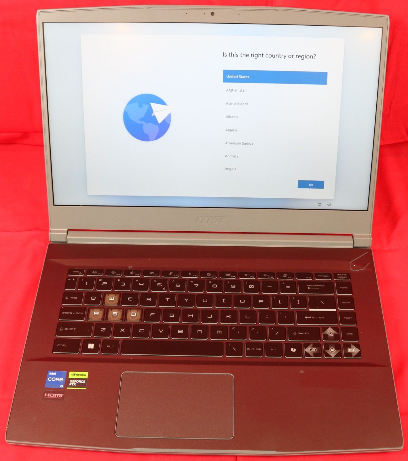 msi ms-16r8 INTEL I5 Processor