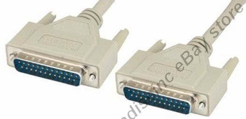 Lot10 3ft IEEE1284 DB25 pin Male-M Parallel Bi-Directional Switch Box Cable {AA