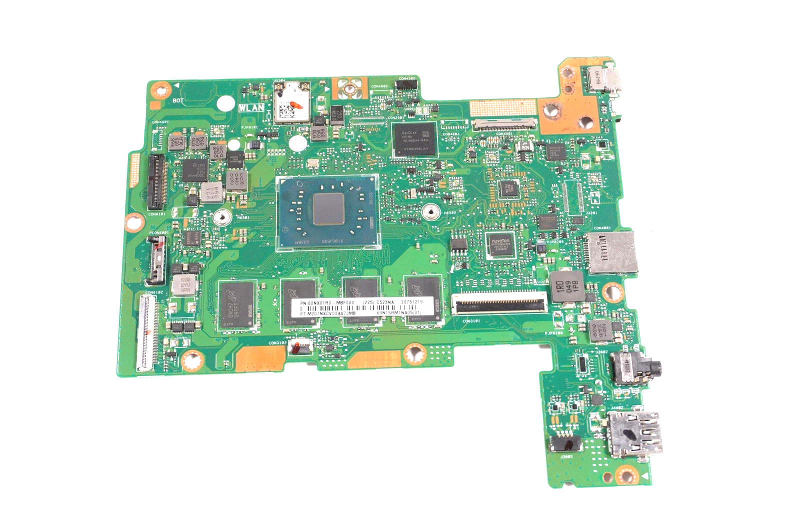 60NX01R0-MBF000 Asus System Board Intel Celeron N3350 4GB 64GB eMMC For C523NA