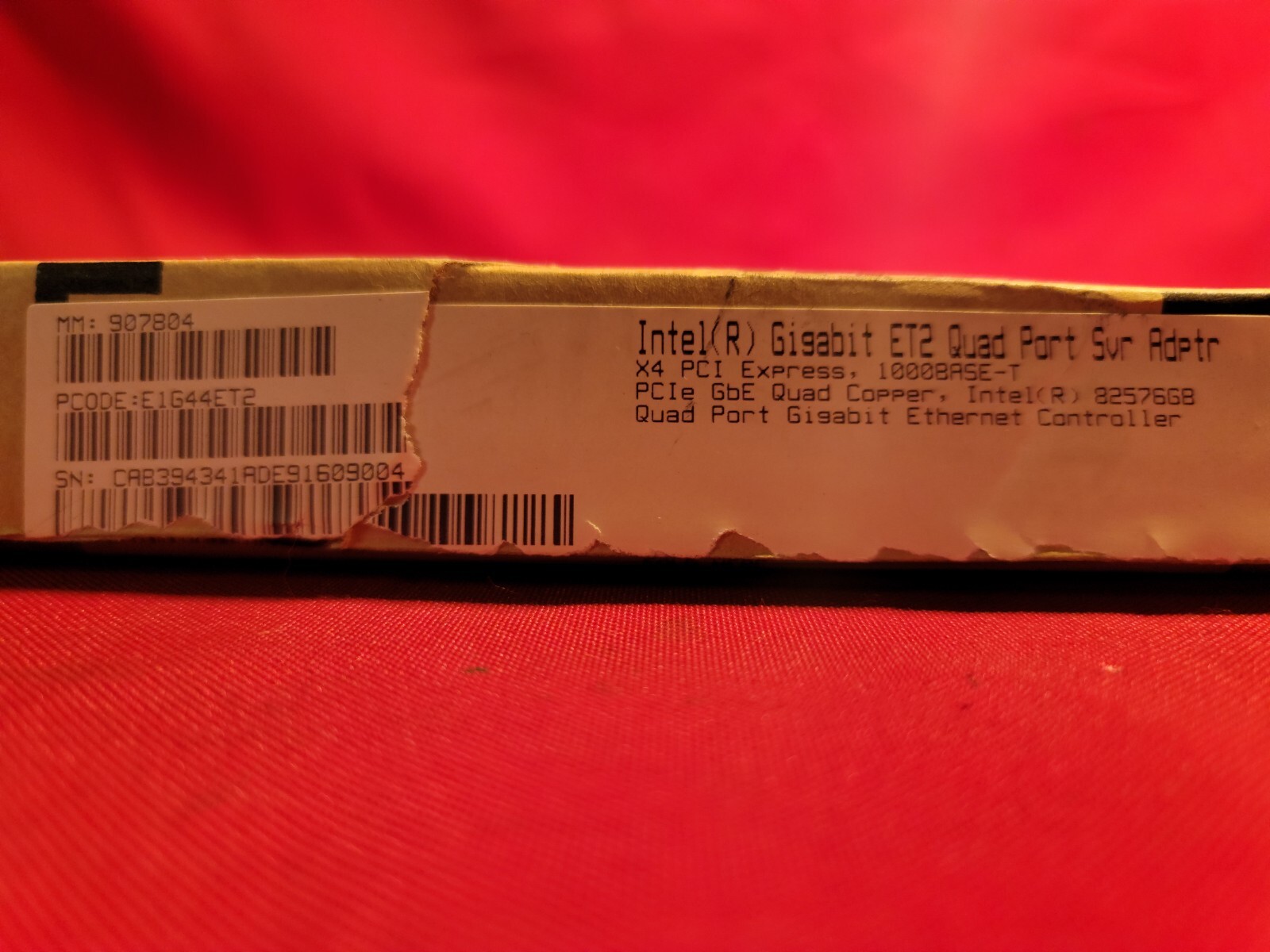 Intel Gigabit ET2 Quad Port Server Adapter E1G44ET2