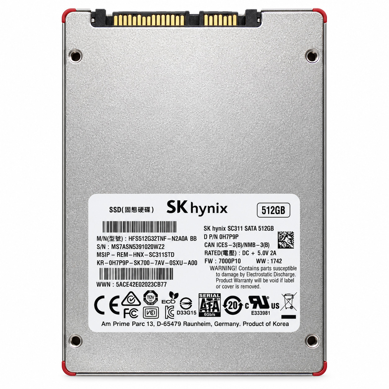 SK Hynix 512GB SC311 SATA 2.5" SSD Solid State Drive Excellent tested