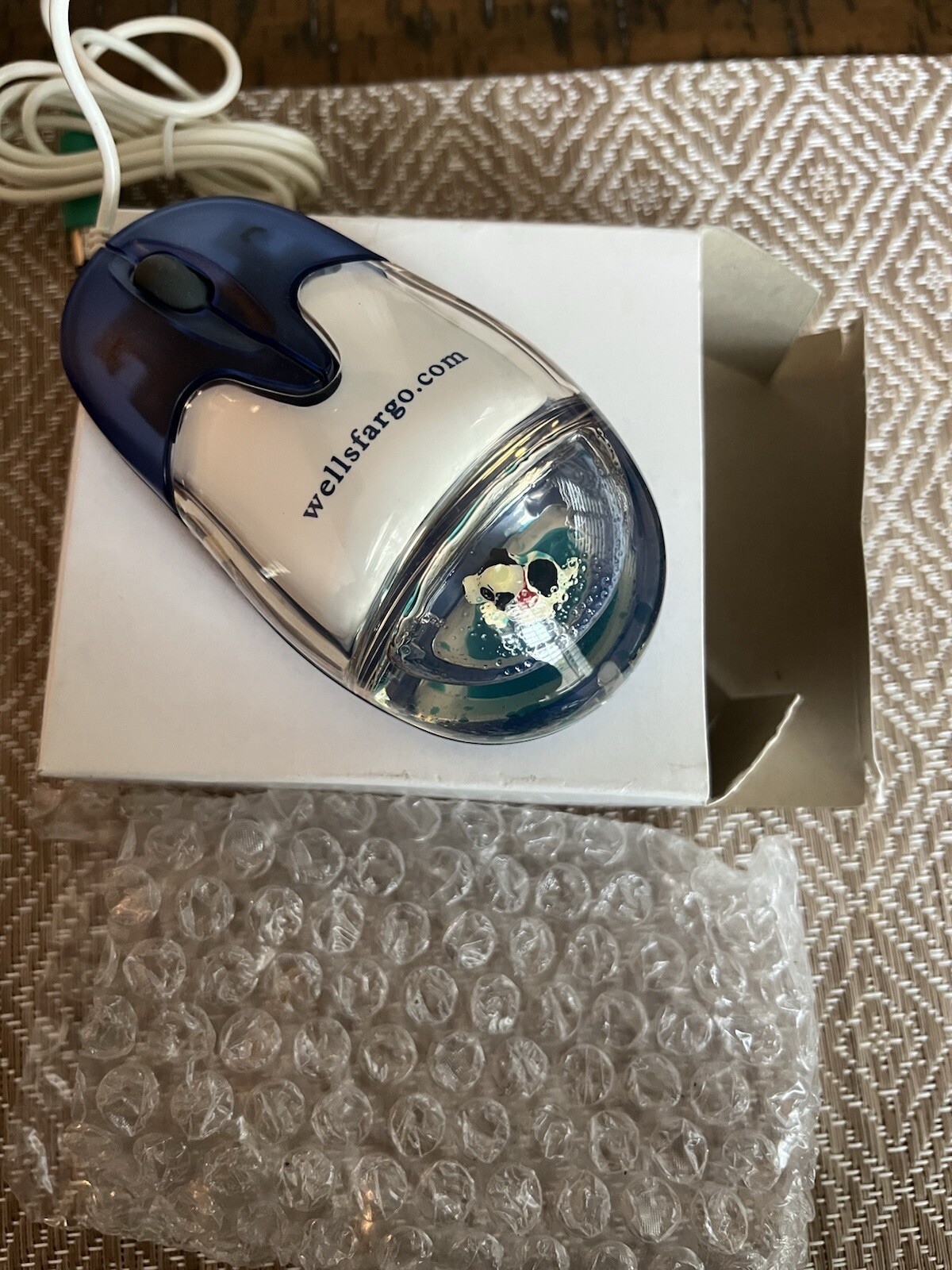 Rare Vintage Aqua Mouse WellsFargo