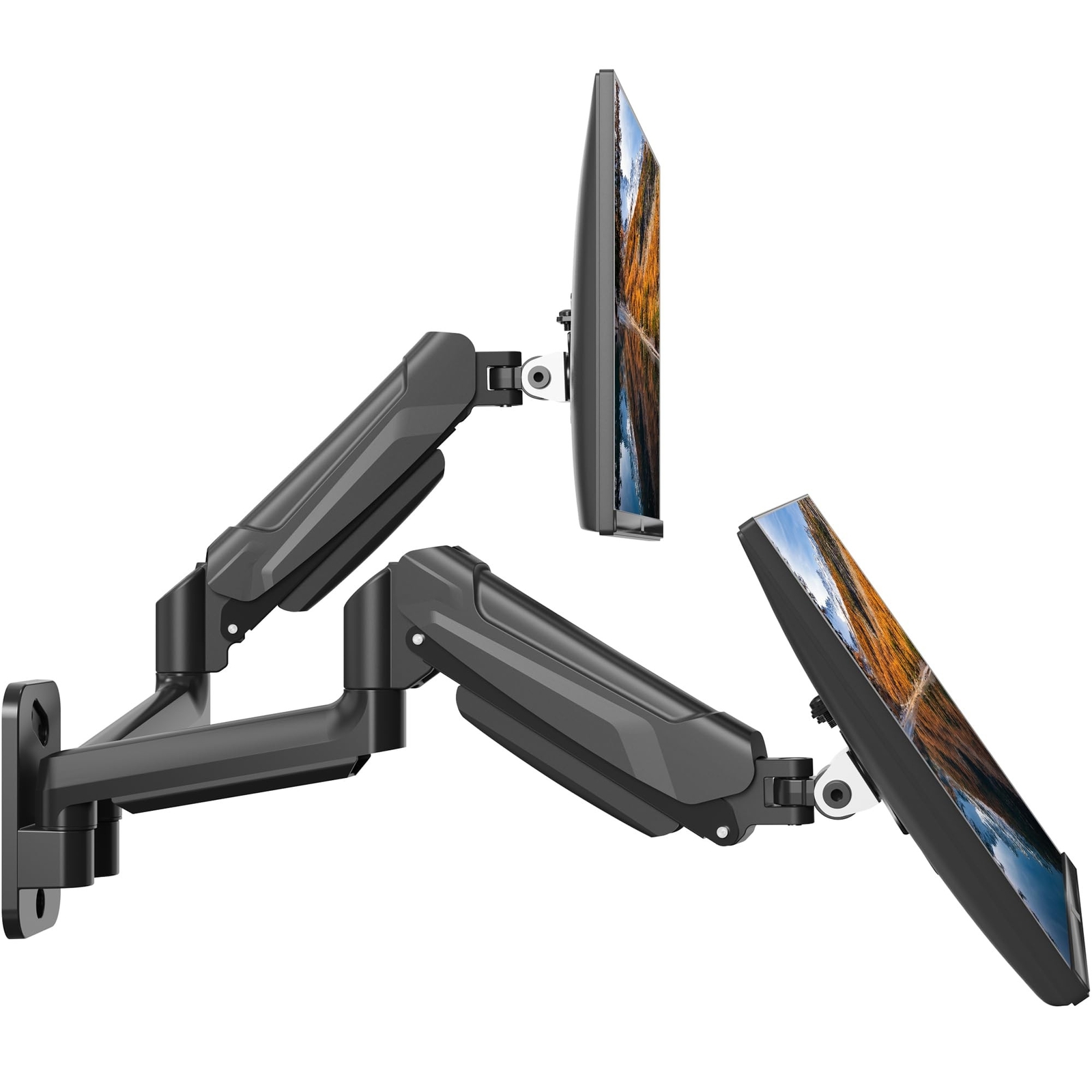 BONTEC Monitor Wall Mount Bracket for 13-32 Inch Screens, Fully Adjustable Ga...