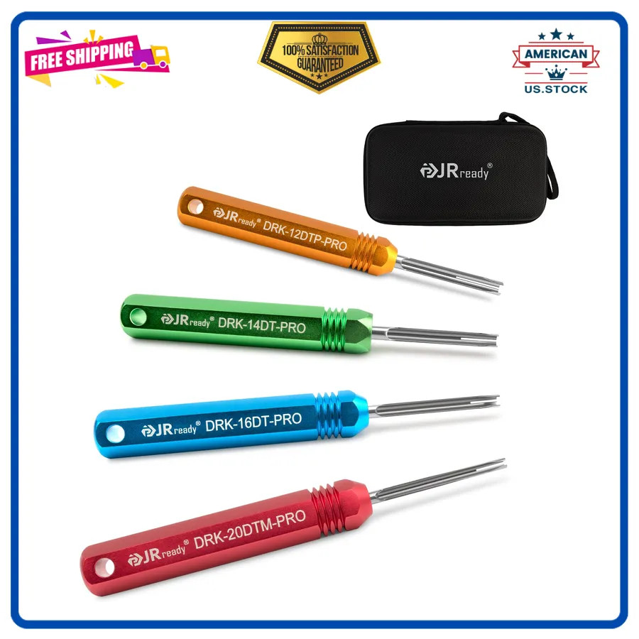 JRready ST5291 Deutsch Pin Removal Tool Kit Size 12 14 16 20 for Connector