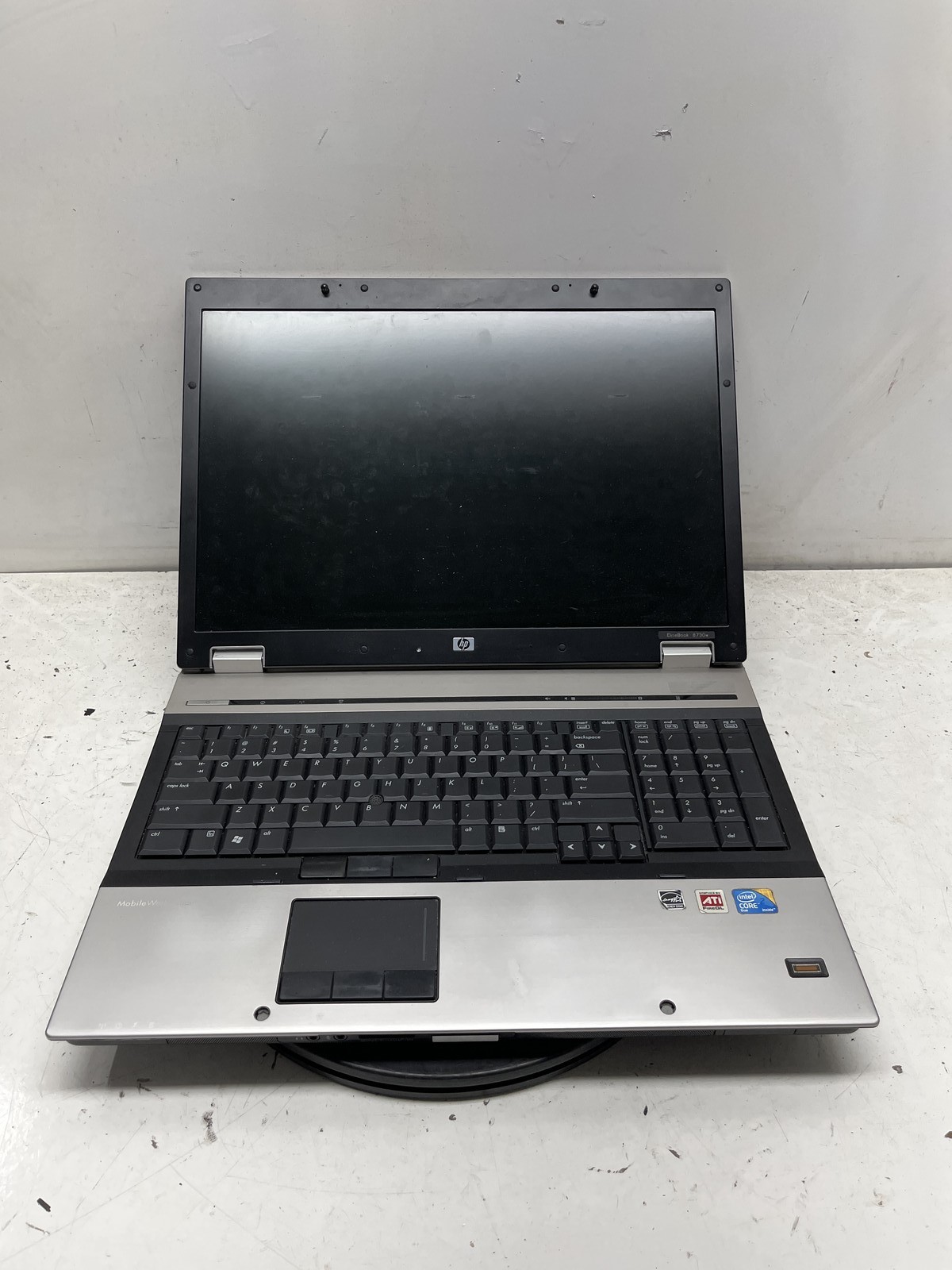 HP EliteBook 8730w Intel Core 2 Duo T9600 2.8GHz 4GB NO HDD