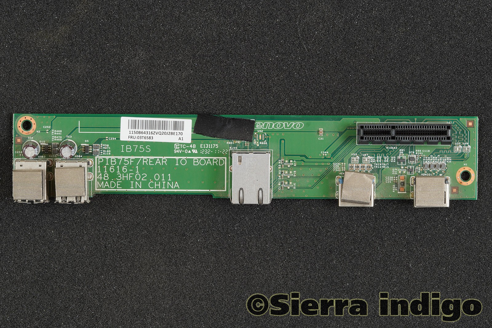Lenovo FRU 03T6583 Rear i/o Panel Board USB LAN HDMI ThinkCentre 92z