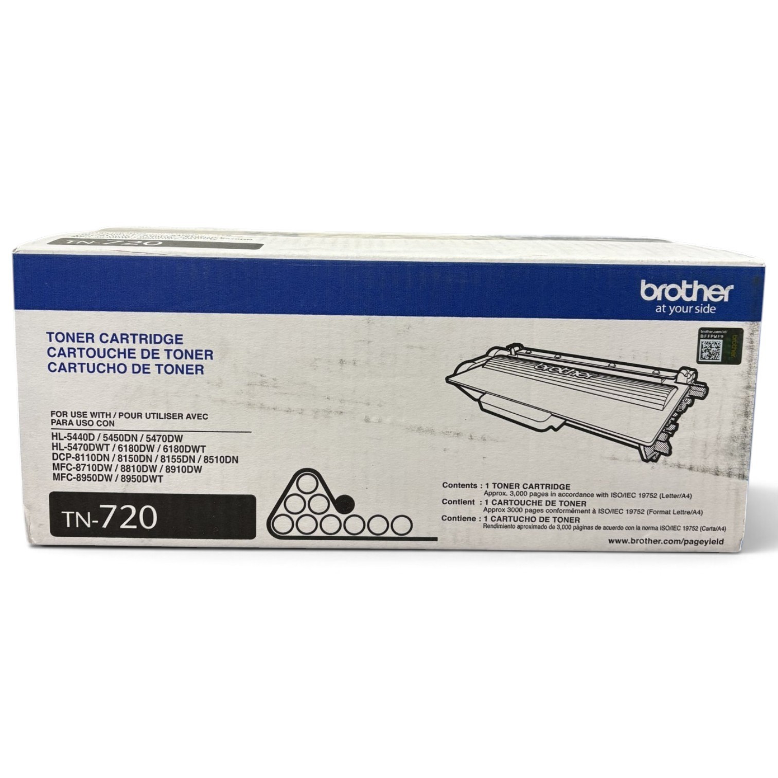 Brother TN-720 3000 Page Output Toner Cartridge - Black