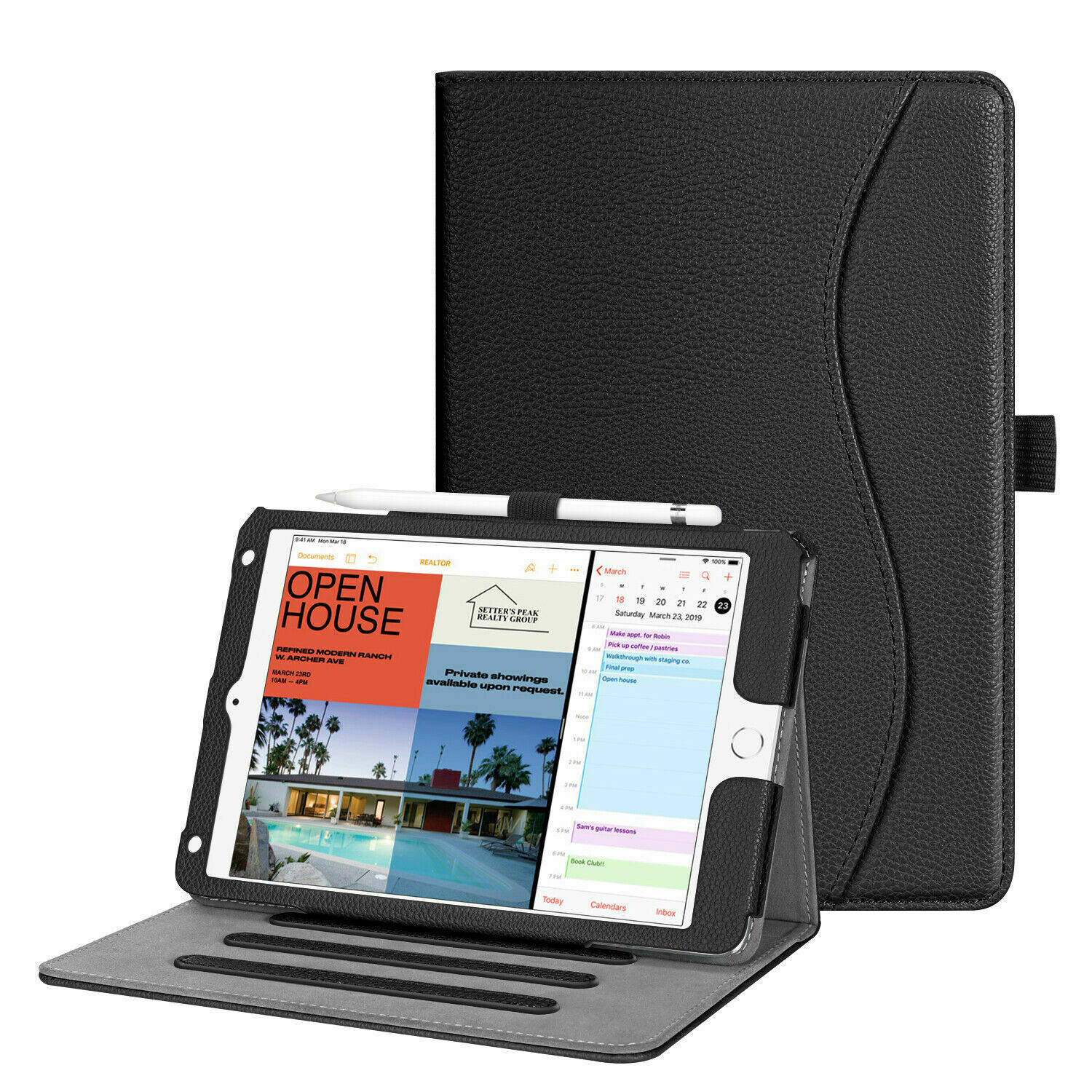 Folio Case for iPad Mini 5/4 Multi-Angle Viewing Smart Cover Auto Wake/Sleep