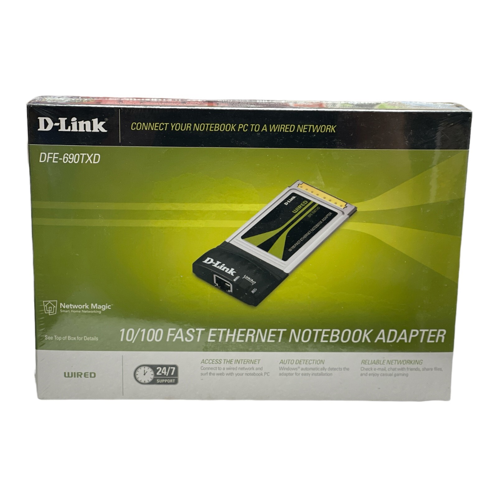 D-LINK DFE-690TXD 10/100 FAST ETHERNET NOTEBOOK ADAPTER NEW/UNUSED SURPLUS