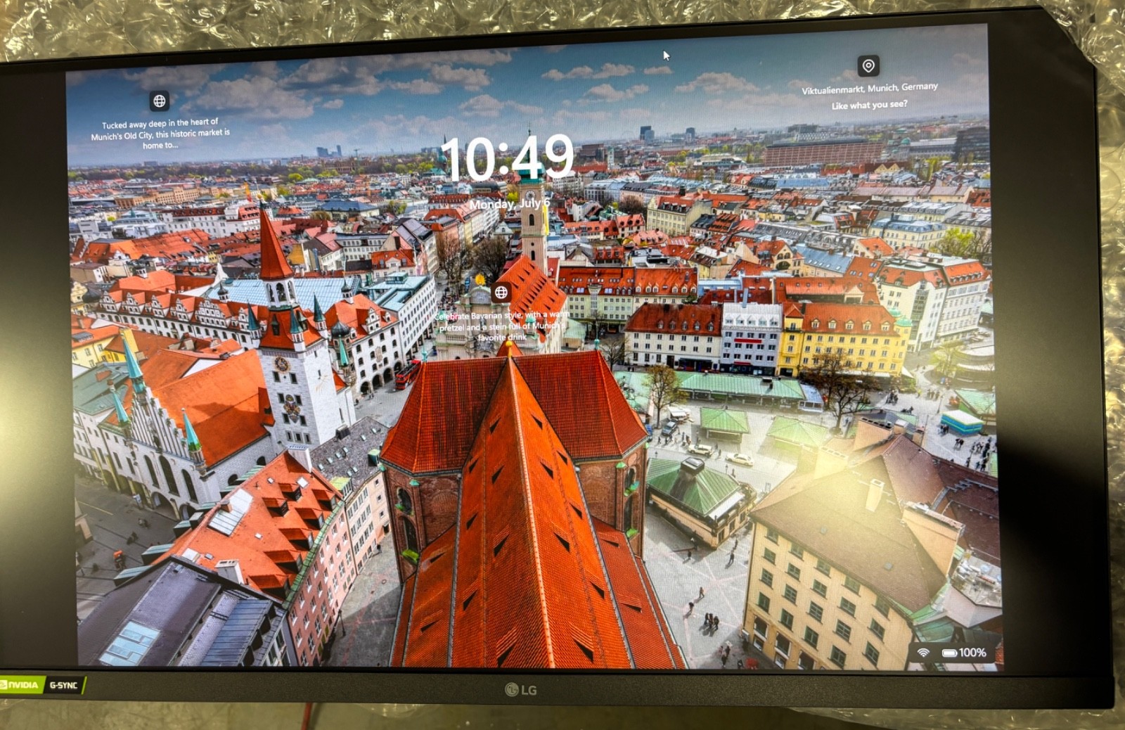 LG 27 inch Widescreen QHD IPS Monitor 27GL83A-B SCRATCHED (#428) C GRADE