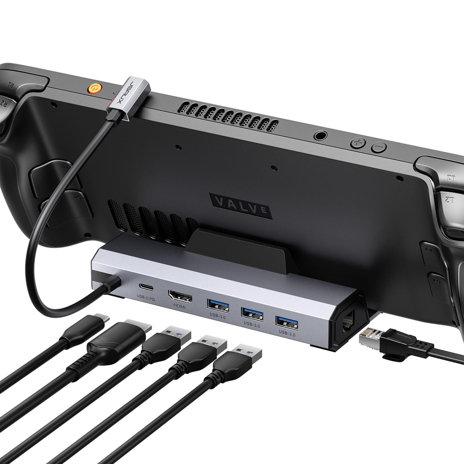 JSAUX 6-in-1 Docking Station for Steam Deck/ROG Ally X/Legion 6-IN-1, 6-IN-1