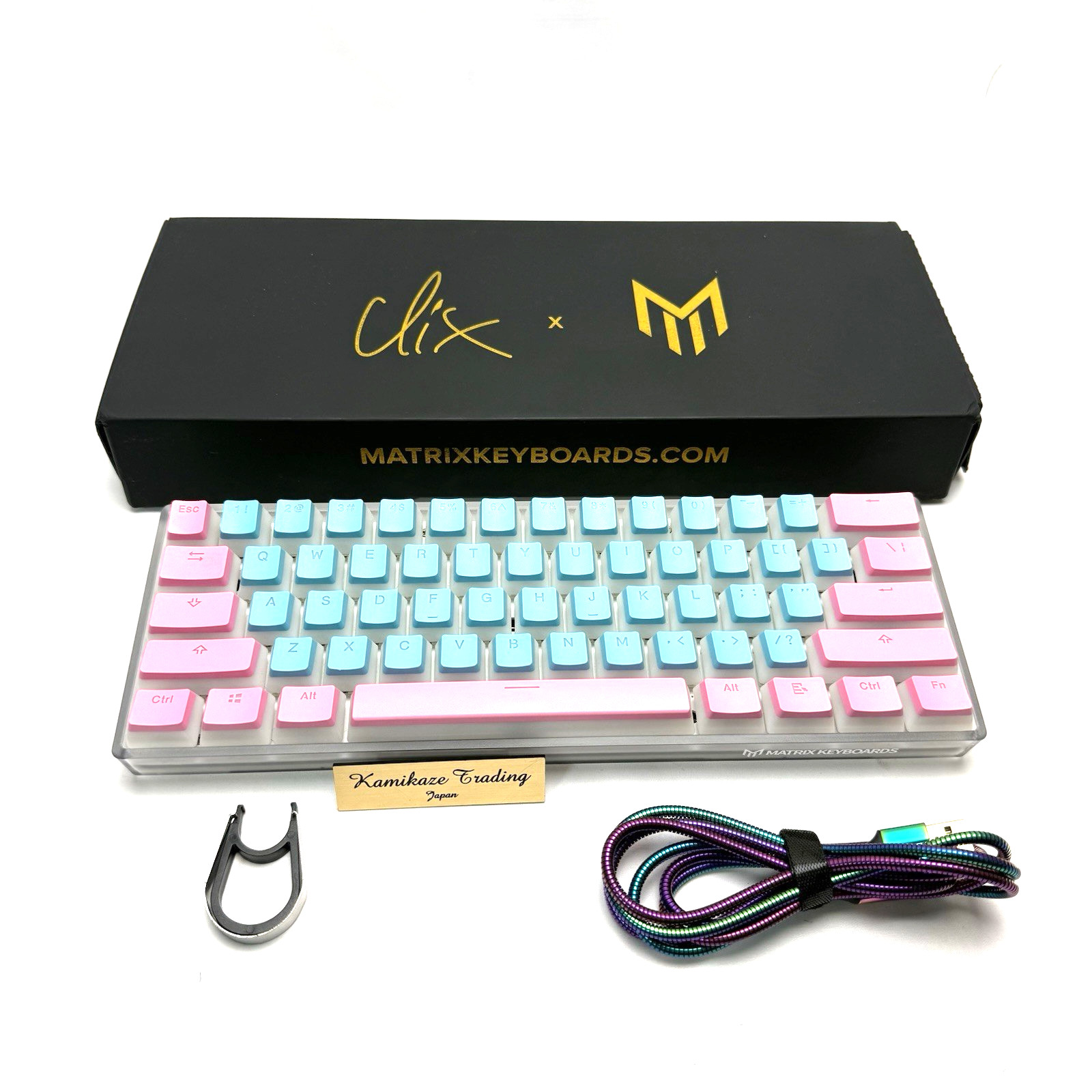 Matrix Keyboards Clix x Matrix Official Gaming Keyboard 60% Cotton Candy