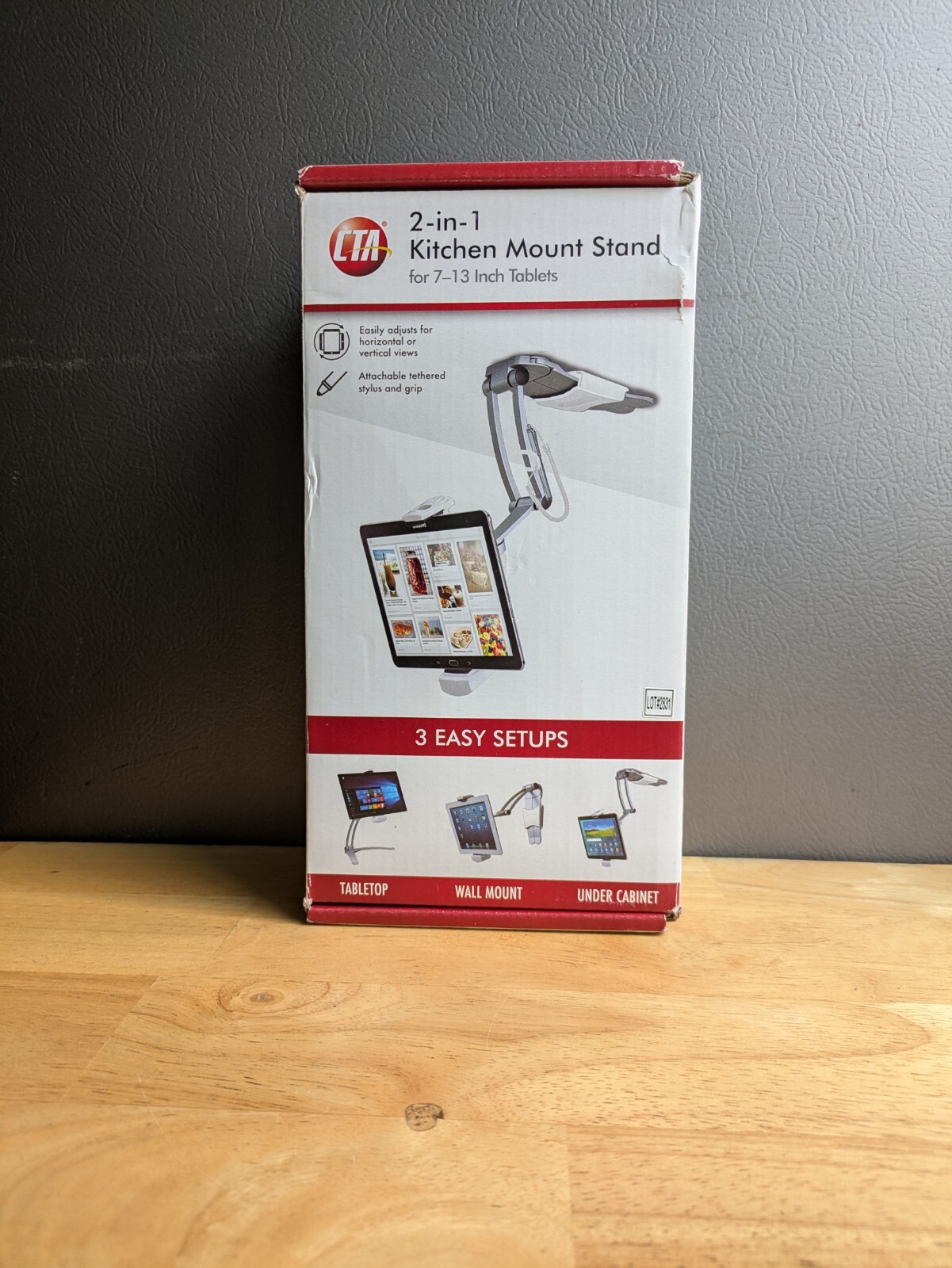 CTA 2-in-1 Kitchen Mount Stand for 7–13 Inch Tablets New