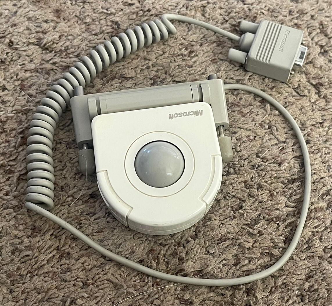 Vintage Microsoft BallPoint Mouse P/N 13340